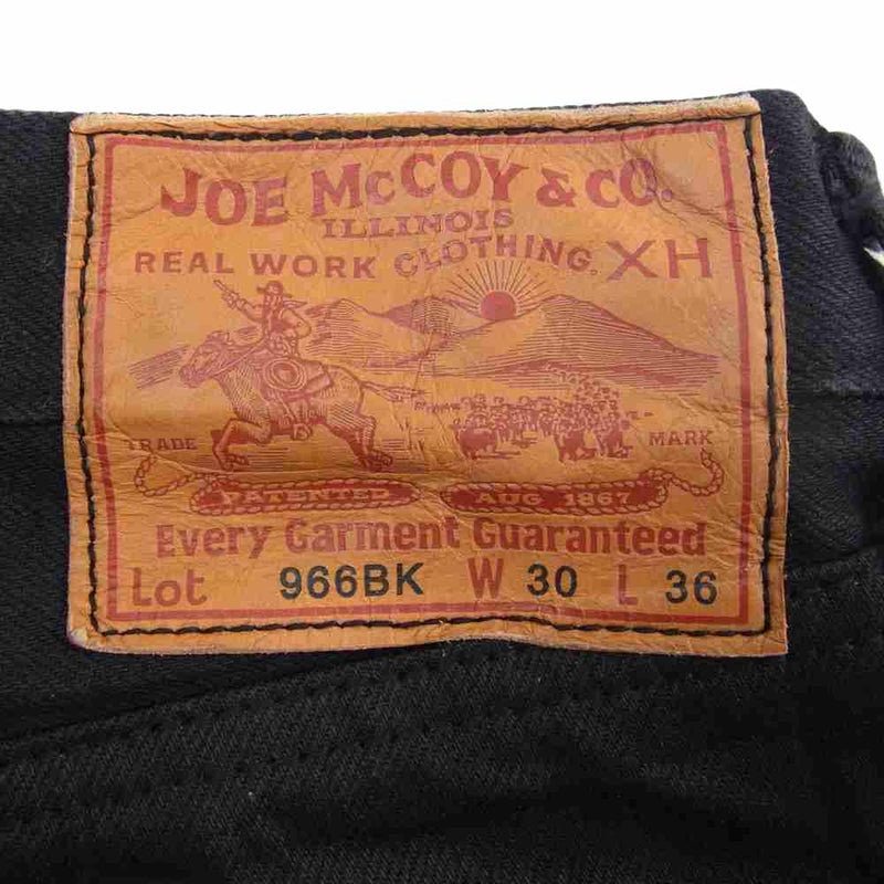 The REAL McCOY'S ザリアルマッコイズ JOE McCOY ジョーマッコイ 966BK ブラック デニム パンツ ブラック系 30【中古】
