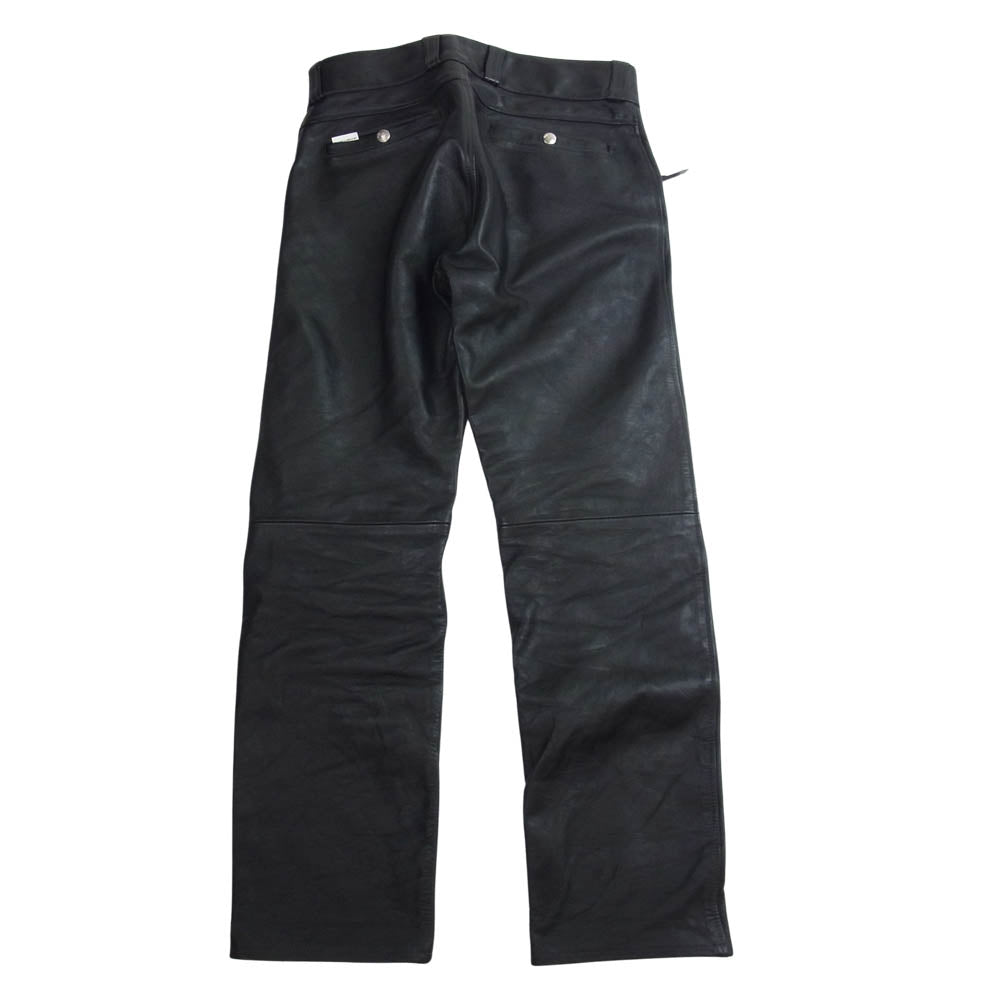 The REAL McCOY'S ザリアルマッコイズ BUCO ブコ  J-99 LEATHER PANTS ホースハイド レザー パンツ ブラック系 30【中古】