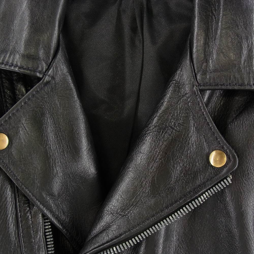 LANGLITZ LEATHERS ラングリッツレザーズ 1947 Style Horsehide Columbia ヨンナナ コロンビア ホースハイド 馬革 レザー ダブル ライダース ジャケット ブラック系【中古】