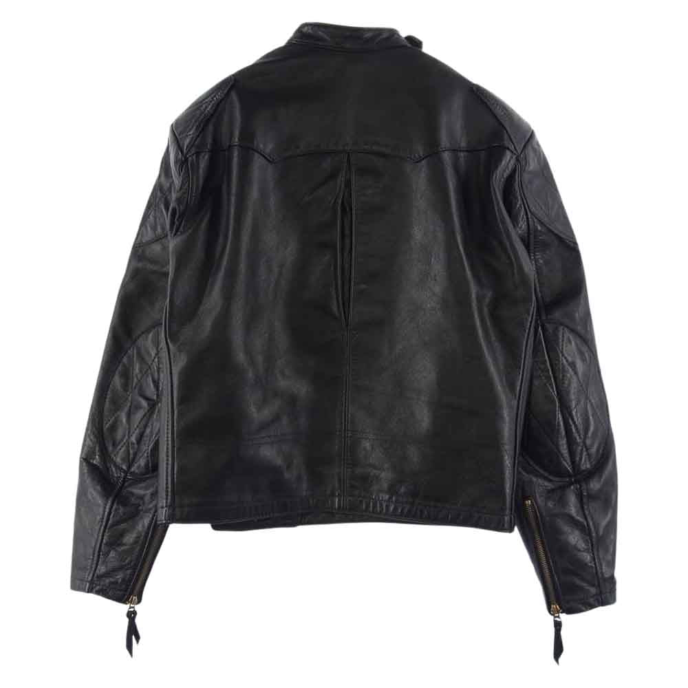 LANGLITZ LEATHERS ラングリッツレザーズ D.H.C DEATH'S HEAD CASCADE デスズ ヘッド キャスケード パデッド ホースハイド 馬革 レザー ライダース ジャケット ブラック ブラック系【中古】