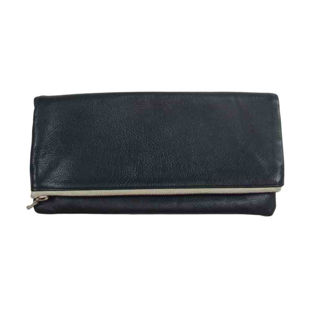 ディガウェル レザー クラッチ バッグ ブラック系【中古】