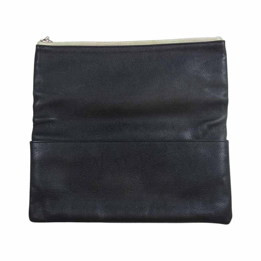 ディガウェル レザー クラッチ バッグ ブラック系【中古】