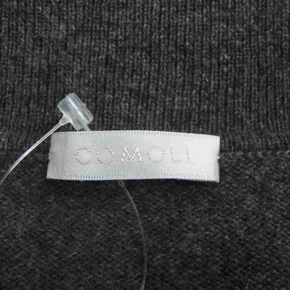 COMOLI コモリ 19AW Q03-06006 カシミヤ スキッパー ニット セーター グレー系 3【中古】