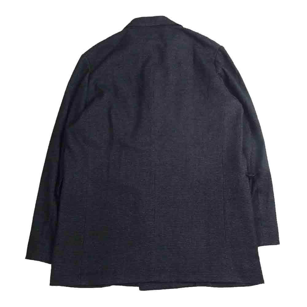 COMOLI コモリ 19AW Q03-04016 ウール シルク ダブル チェスターコート テーラードジャケット ブラック系 1【中古】