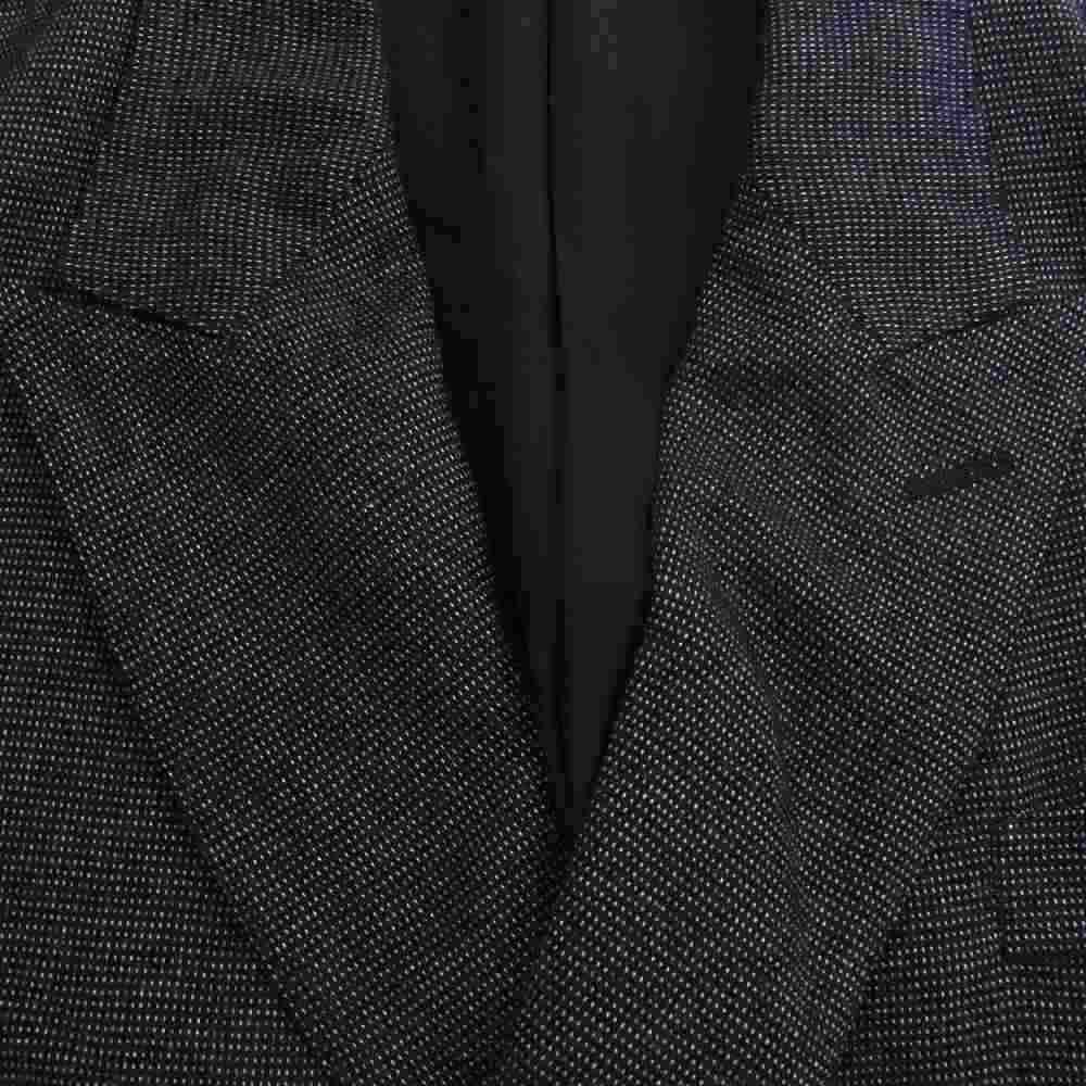 COMOLI コモリ 19AW Q03-04016 ウール シルク ダブル チェスターコート テーラードジャケット ブラック系 1【中古】