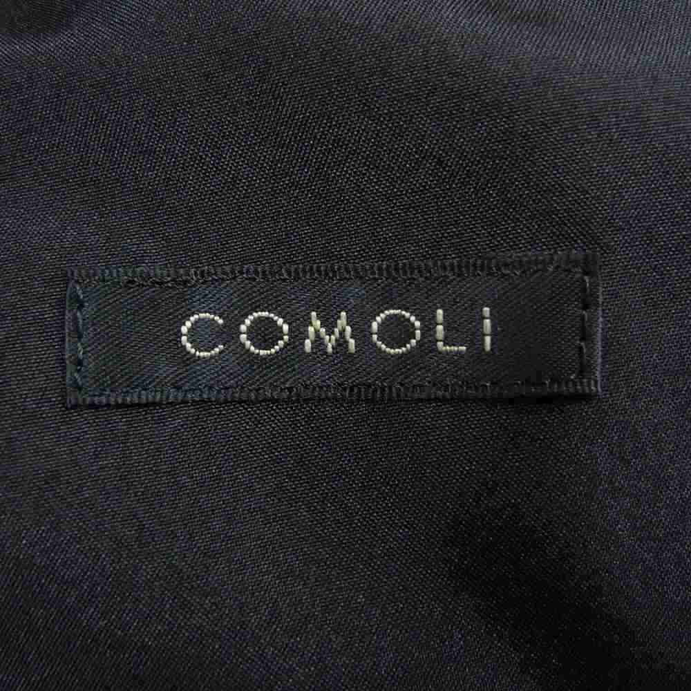 COMOLI コモリ 19AW Q03-04016 ウール シルク ダブル チェスターコート テーラードジャケット ブラック系 1【中古】