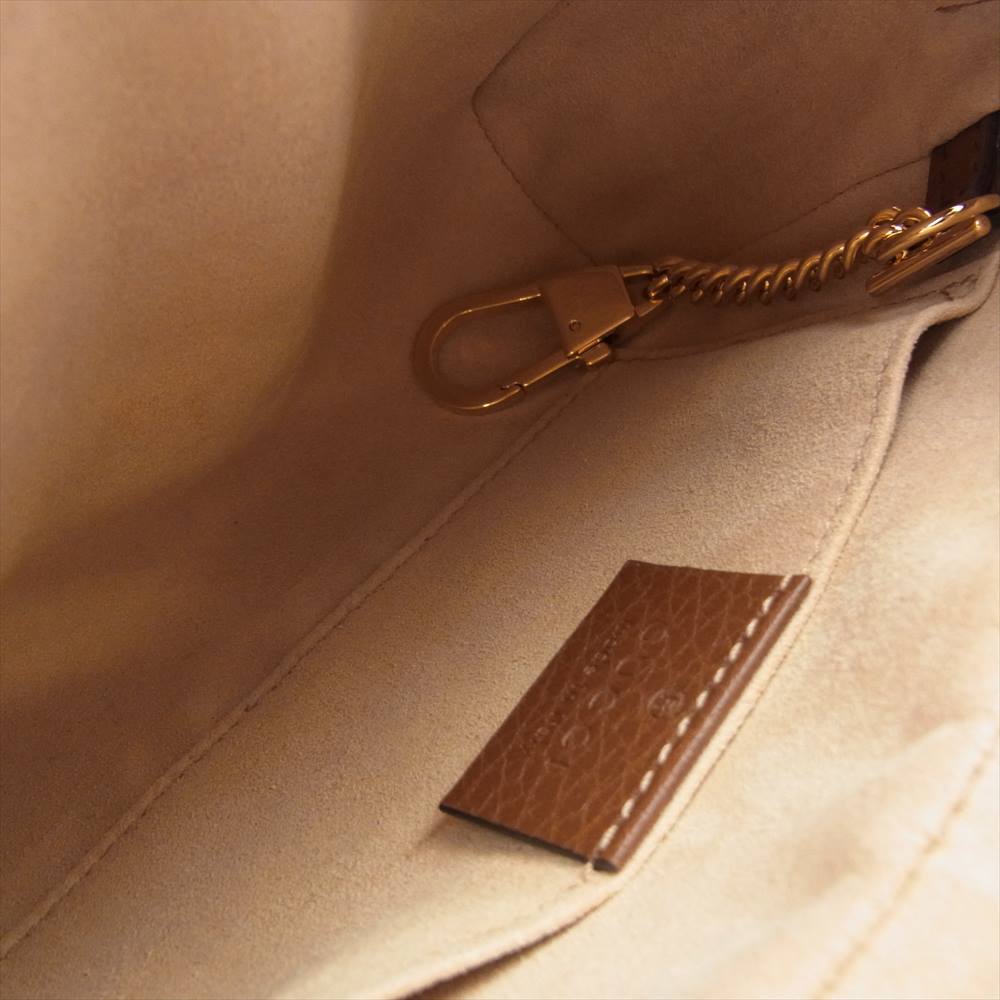 GUCCI グッチ 517350 オフィディア GG ジャガード デニム ミニ バッグ インディゴブルー系 ブラウン系【中古】