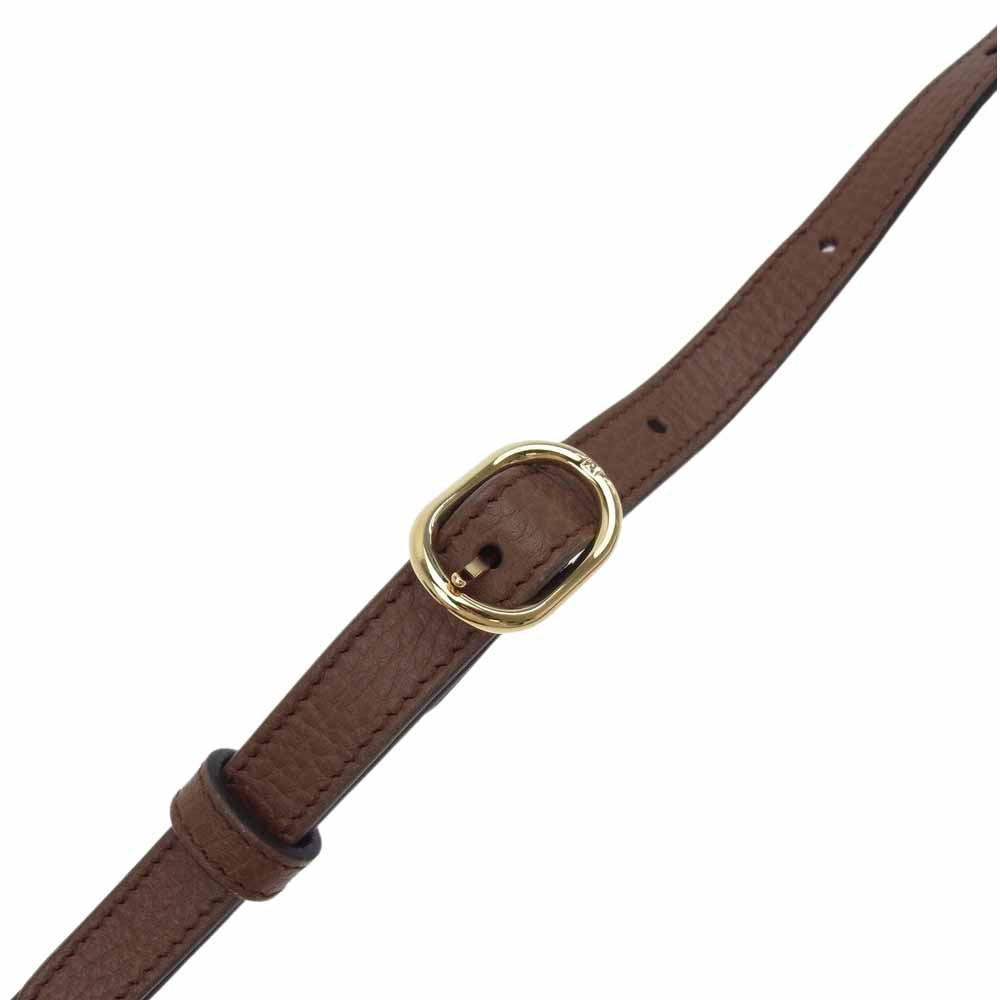 GUCCI グッチ 517350 オフィディア GG ジャガード デニム ミニ バッグ インディゴブルー系 ブラウン系【中古】