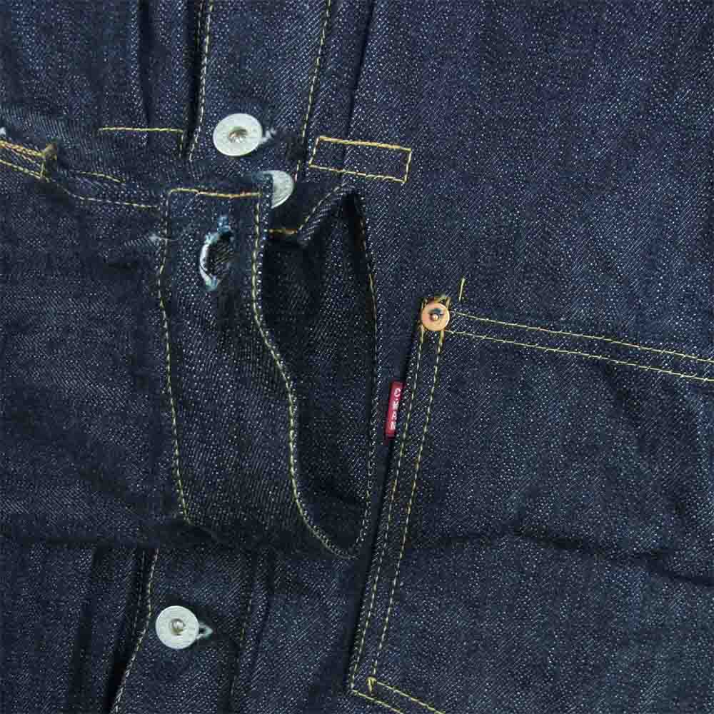 CUSHMAN クッシュマン 21506XX WWII 大戦モデル 1st Type DENIM JACKET シンチバック 月桂樹ボタン デニム ジャケット インディゴブルー系 40【中古】