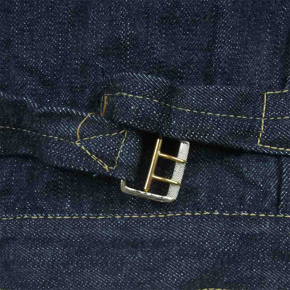 CUSHMAN クッシュマン 21506XX WWII 大戦モデル 1st Type DENIM JACKET シンチバック 月桂樹ボタン デニム ジャケット インディゴブルー系 40【中古】