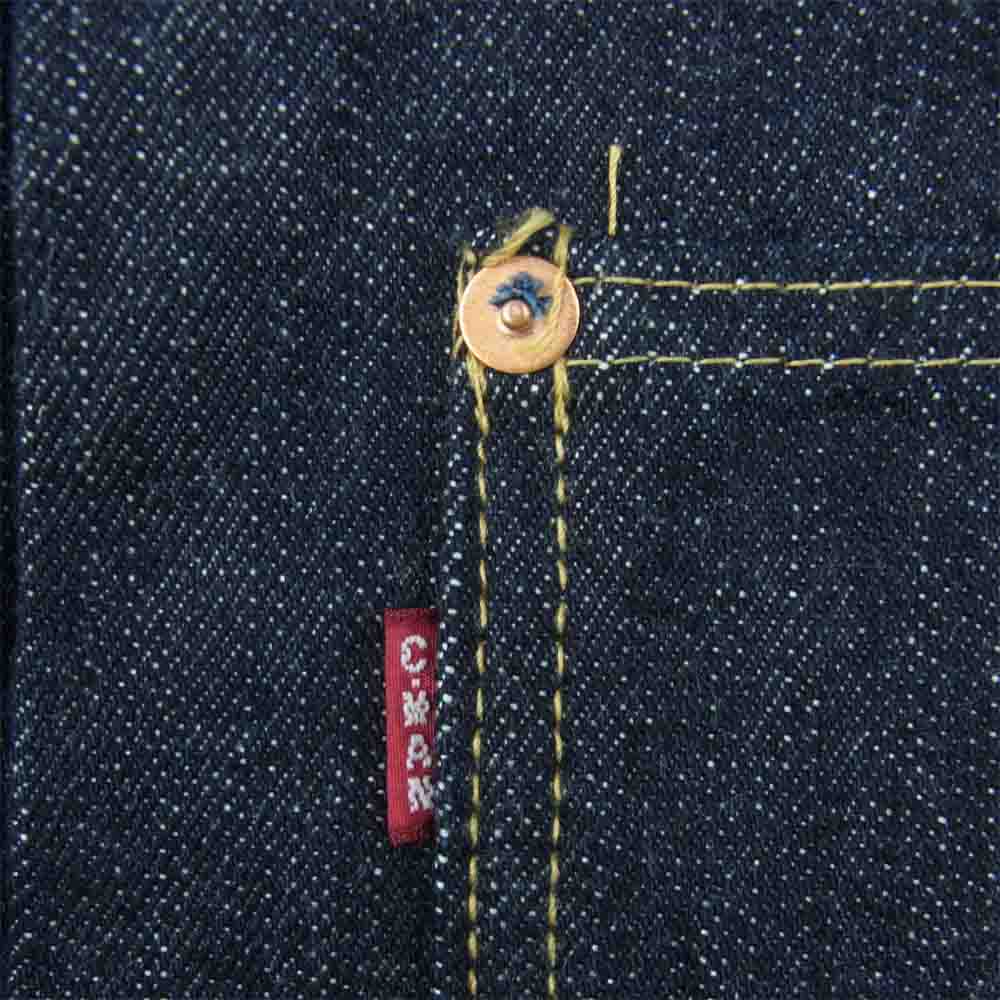 CUSHMAN クッシュマン 21506XX WWII 大戦モデル 1st Type DENIM JACKET シンチバック 月桂樹ボタン デニム ジャケット インディゴブルー系 40【中古】