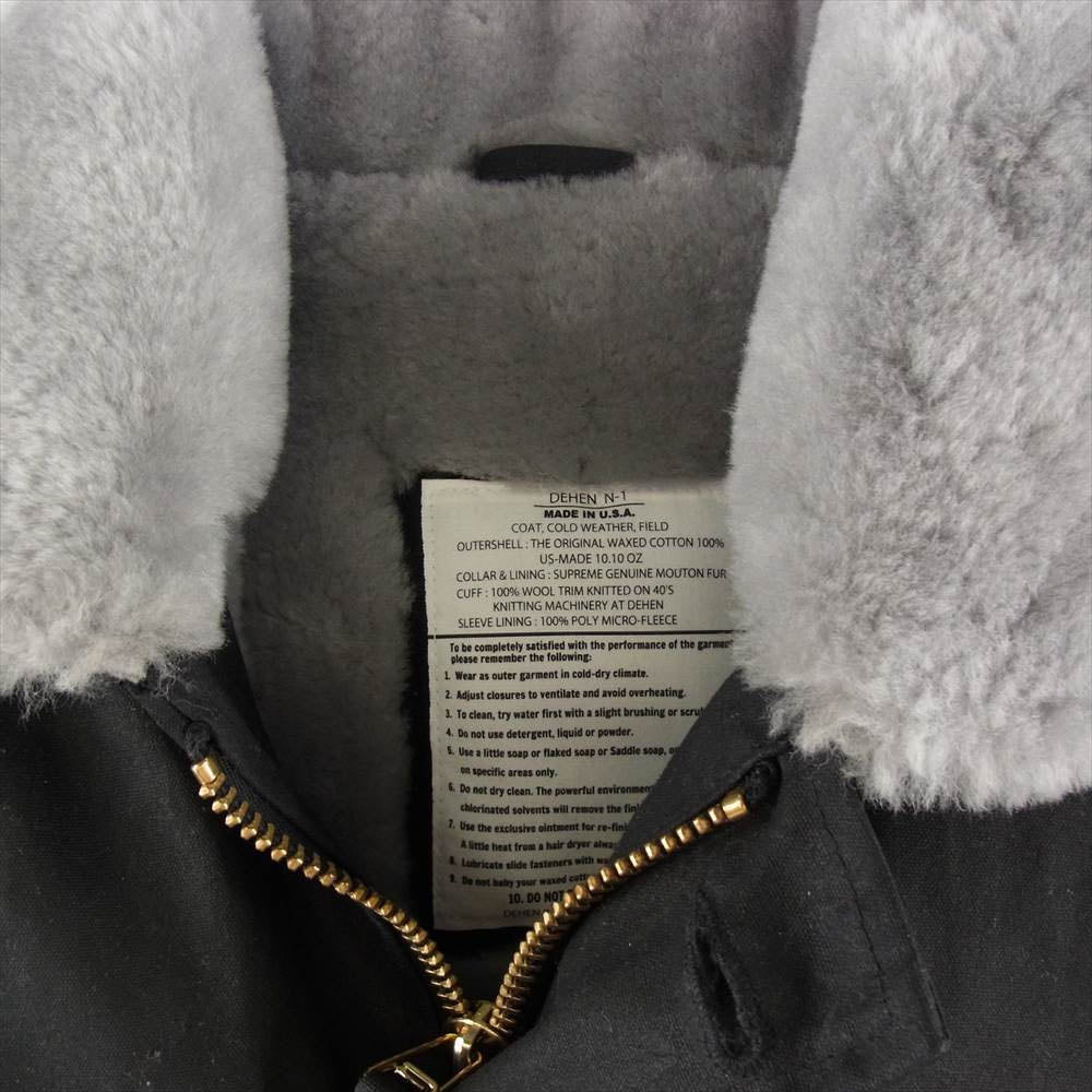 WESCO ウエスコ × Dehen ディーエン  N-1 JACKET ワックス オイルド コットン デッキ ジャケット ブラック系 M【美品】【中古】