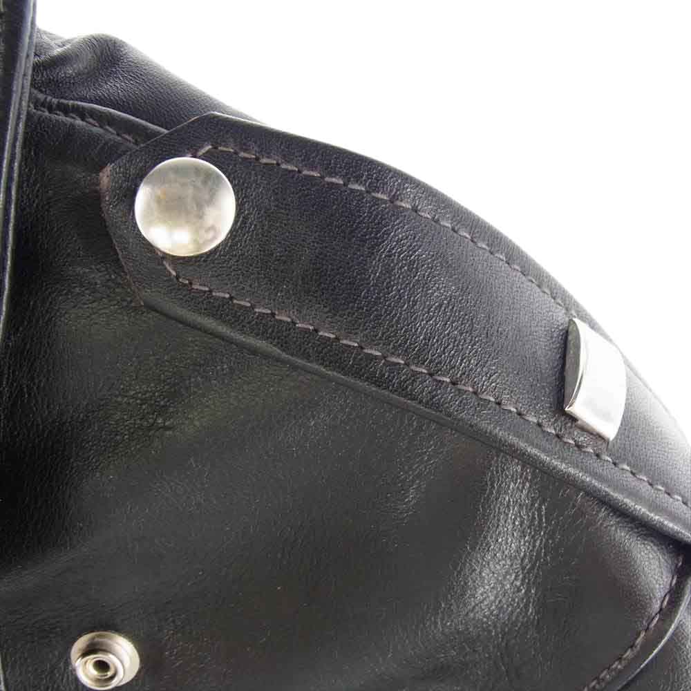 The REAL McCOY'S ザリアルマッコイズ BUCO ブコ J-24 JACKET Dポケット ホースハイド レザー ダブル ライダース ジャケット  ブラック系 40【中古】