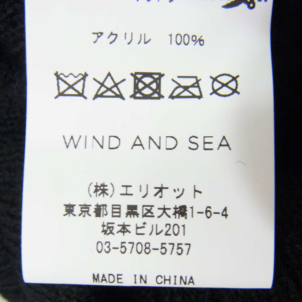 WIND AND SEA ウィンダンシー 20AW WDS-20A-GD-02 WDS CABLE BEANIE ケーブル ビーニー ブラック ブラック系【中古】