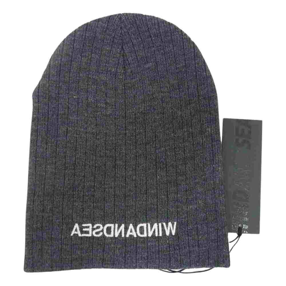 WIND AND SEA ウィンダンシー 20AW WDS-20A-GD-02 WDS CABLE BEANIE ケーブル ビーニー チャコール チャコール系【美品】【中古】