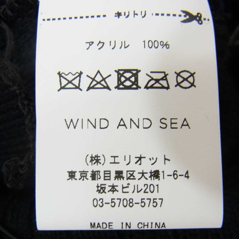 WIND AND SEA ウィンダンシー 20AW WDS-20A-GD-02 WDS CABLE BEANIE ケーブル ビーニー ブラック ブラック系【中古】