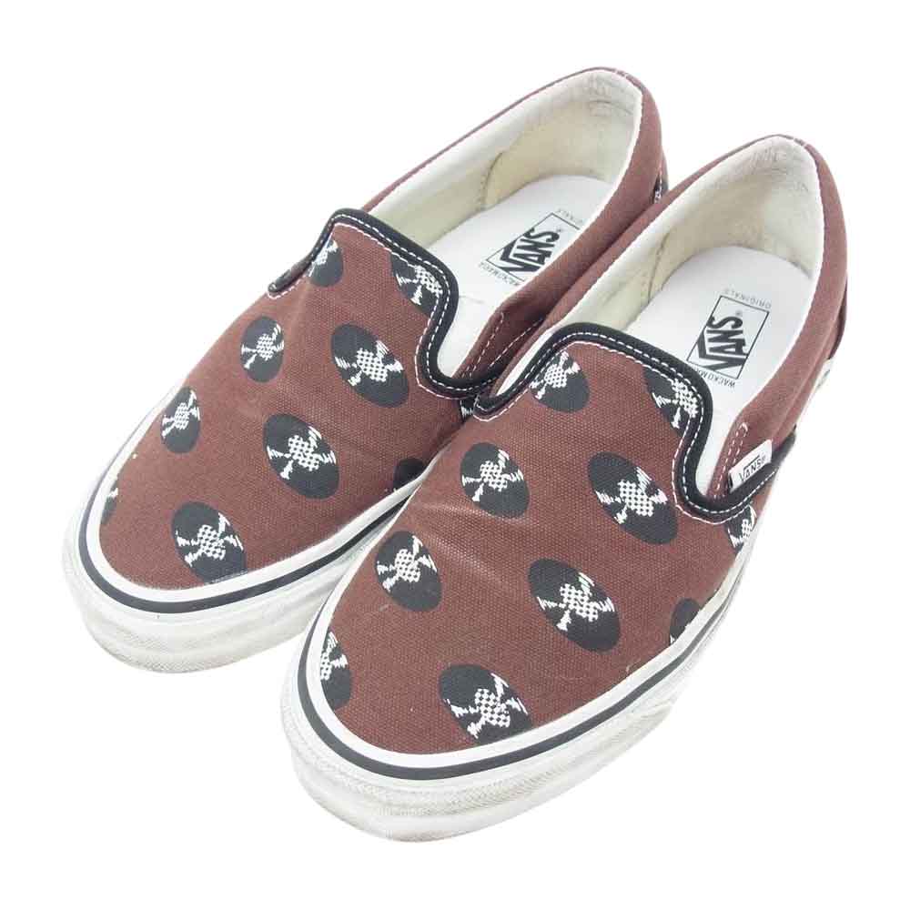 VANS バンズ VN0A45JK595 × WACKO MARIA ワコマリア OG Classic Slip-On クラシック スリッポン スニーカー ブラウン系 26.5cm【中古】