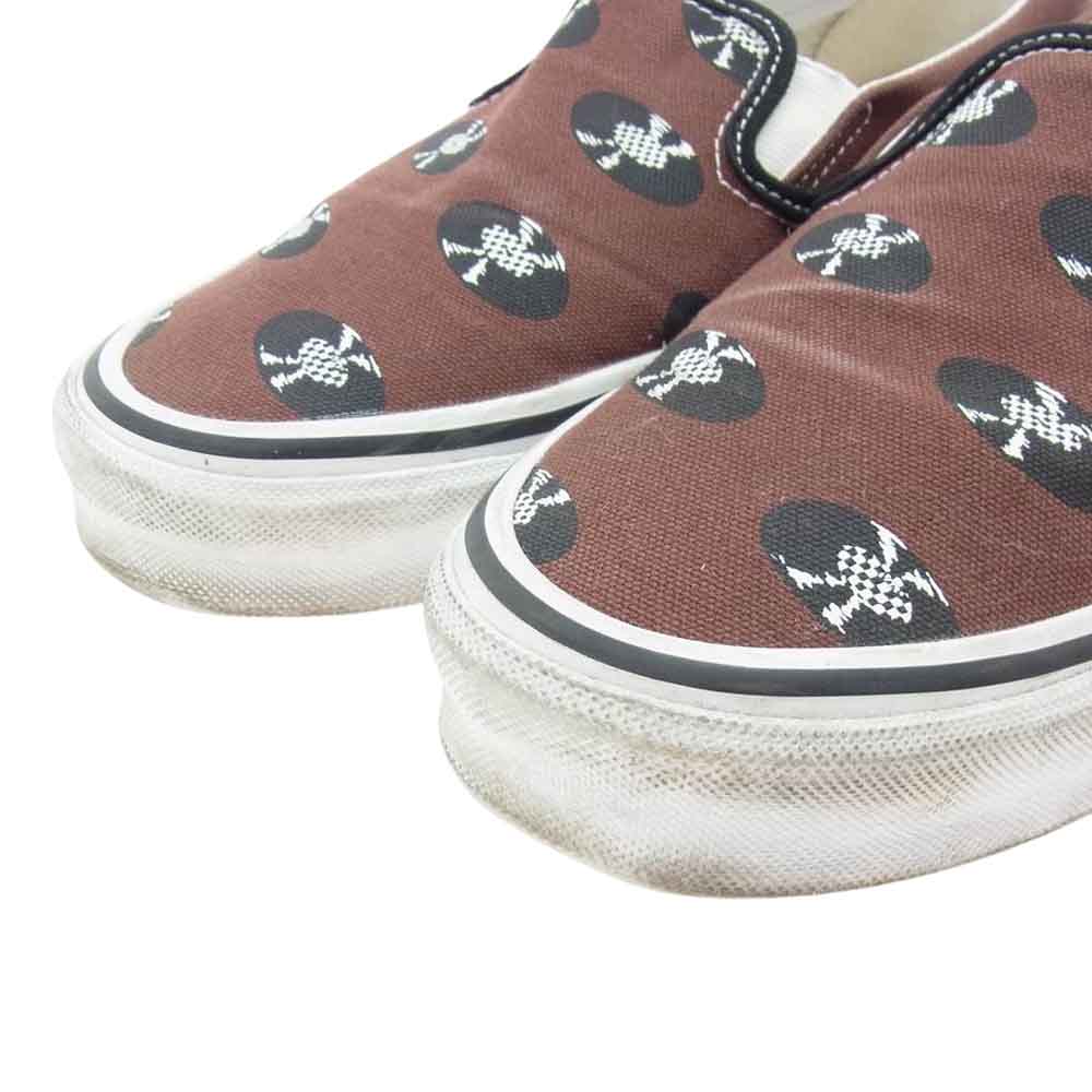 VANS バンズ VN0A45JK595 × WACKO MARIA ワコマリア OG Classic Slip-On クラシック スリッポン スニーカー ブラウン系 26.5cm【中古】