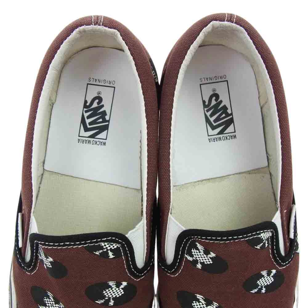 VANS バンズ VN0A45JK595 × WACKO MARIA ワコマリア OG Classic Slip-On クラシック スリッポン スニーカー ブラウン系 26.5cm【中古】
