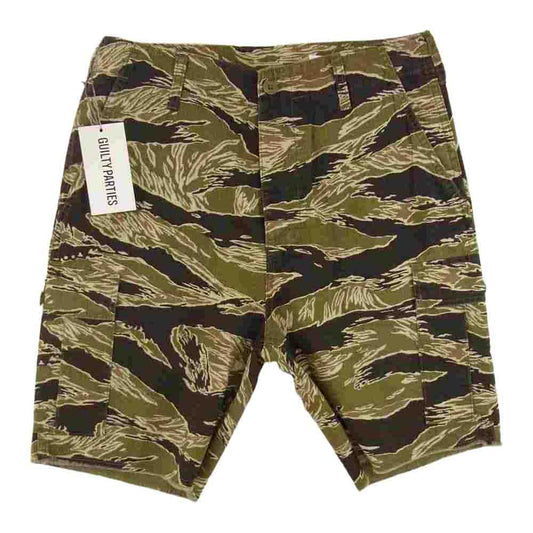 WACKO MARIA ワコマリア 17SS-WMP-PT01 JUNGLE ARMY SHORTS ジャングル アーミー ショーツ カーキ系 M【美品】【中古】