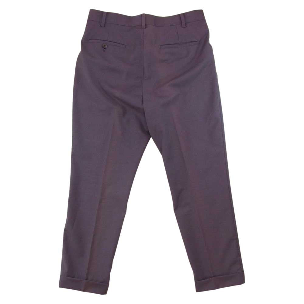WACKO MARIA ワコマリア 19SS 19SS-WMP-TR01  PLEATED TROUSERS  プリーツ トラウザーズ パンツ パープル パープル系 M【中古】