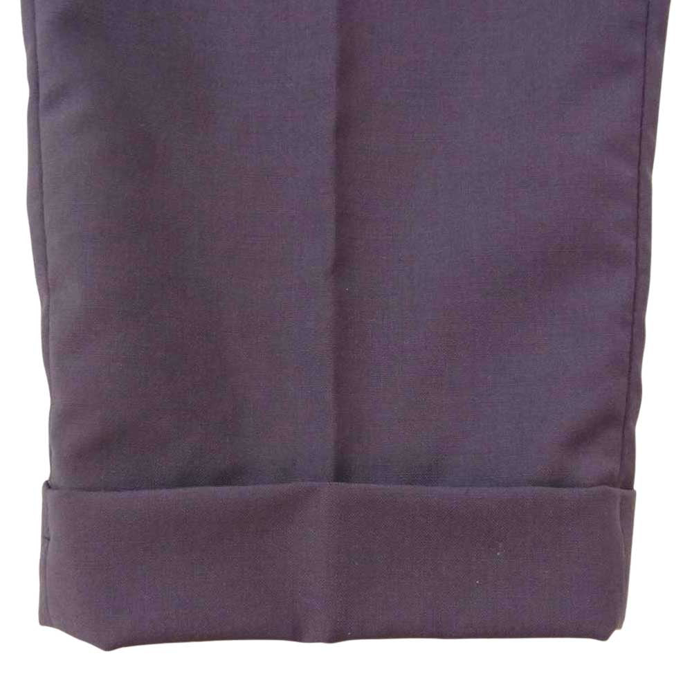 WACKO MARIA ワコマリア 19SS 19SS-WMP-TR01  PLEATED TROUSERS  プリーツ トラウザーズ パンツ パープル パープル系 M【中古】