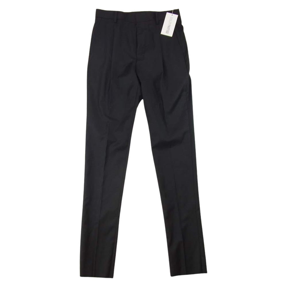 WACKO MARIA ワコマリア 19AW 19FWE-WMP-TR01 PLEATED TROUSERS プリーツ トラウザーズ パンツ ブラック ブラック系 S【美品】【中古】