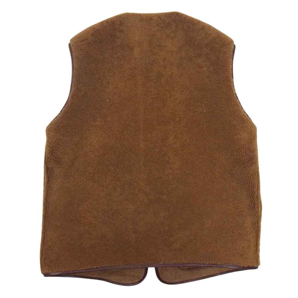 NAISSANCE ネサーンス 17AW REVERSIBLE MOUTON VEST リバーシブル ムートン ベスト  ブラウン系 XL【美品】【中古】