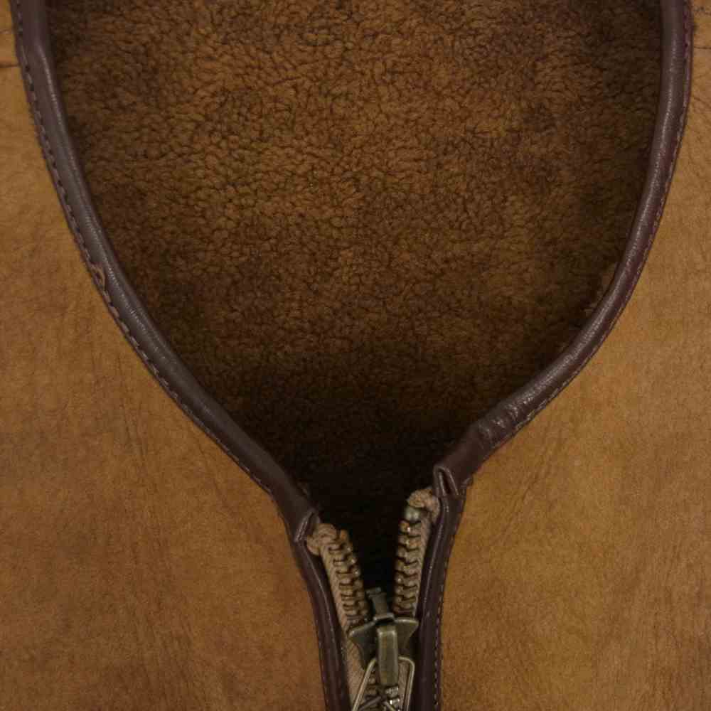 NAISSANCE ネサーンス 17AW REVERSIBLE MOUTON VEST リバーシブル ムートン ベスト  ブラウン系 XL【美品】【中古】