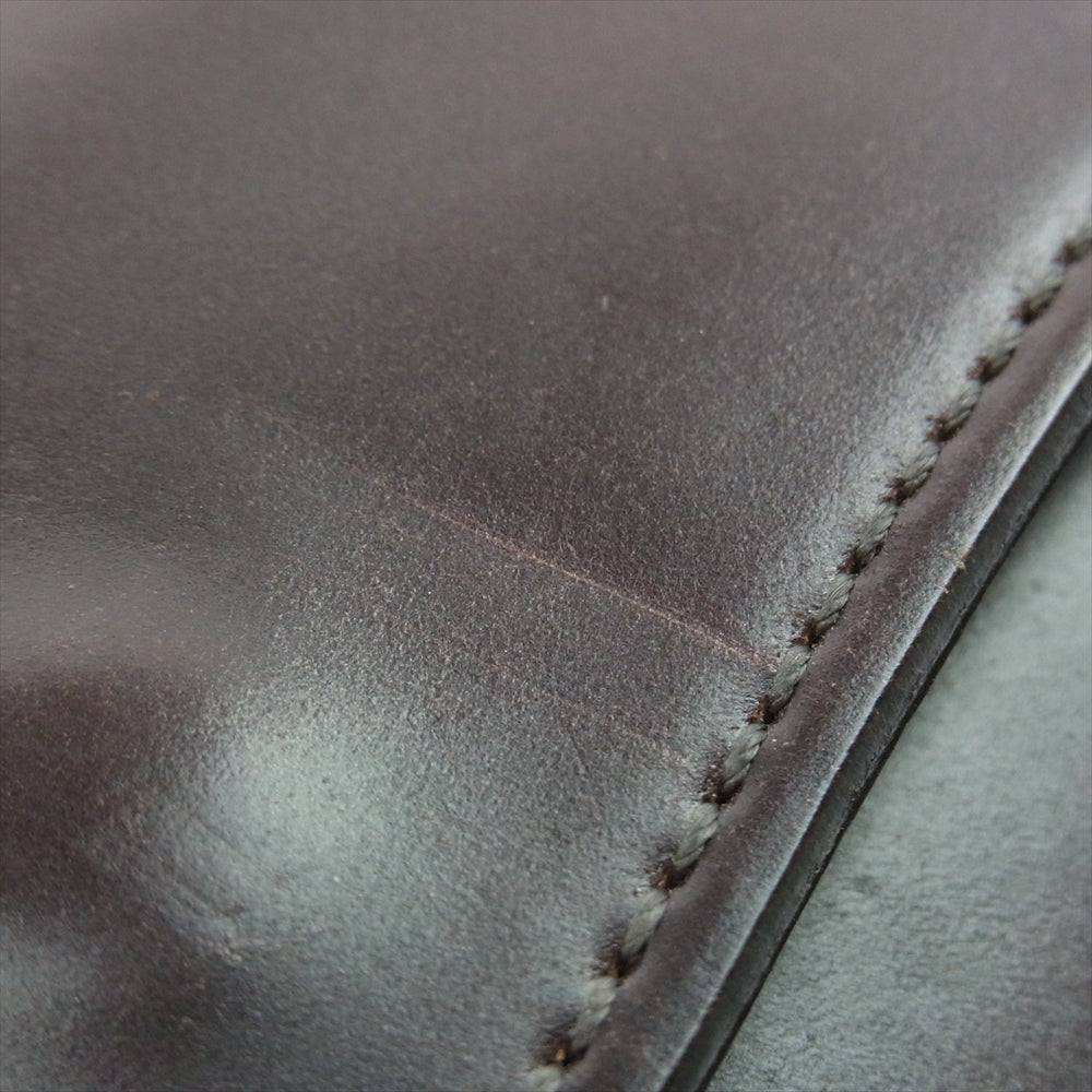 WILDSWANS ワイルドスワンズ TONGUE タング レザー コインケース カード コイン ケース ミニウォレット ダークブラウン系【中古】
