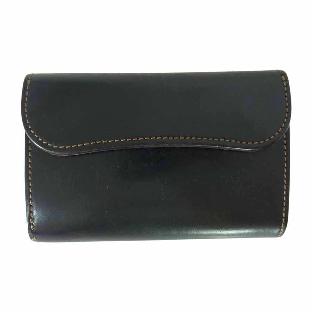 WILDSWANS ワイルドスワンズ BYRNE バーン レザー ウォレット ブラック系【中古】