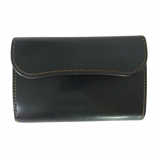 WILDSWANS ワイルドスワンズ BYRNE バーン レザー ウォレット ブラック系【中古】