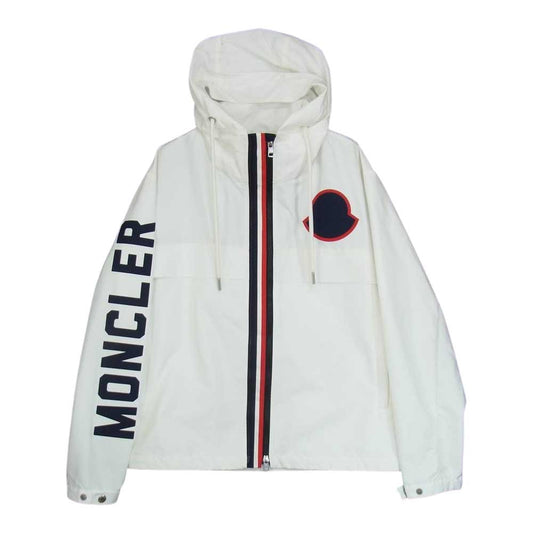 MONCLER モンクレール MONTREAL GIUBBOTTO モントリオール ビッグロゴ トリコロール ジップジャケット ホワイト系 1【中古】