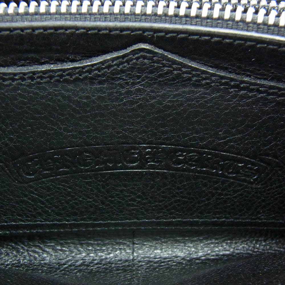 CHROME HEARTS クロムハーツ（原本無） REC F ZIP プレーン ジップ ラウンドファスナー ロングウォレット 長財布 ブラック系【中古】