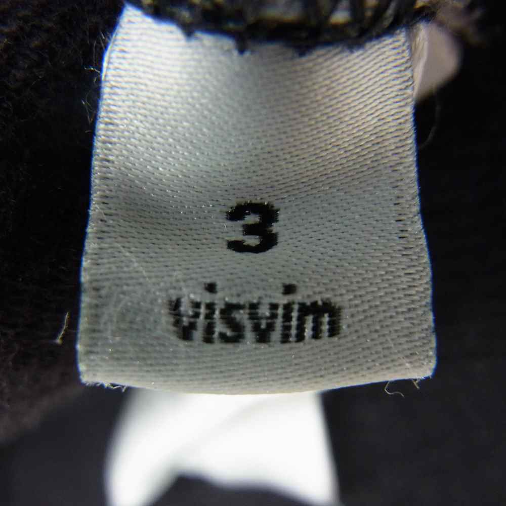 VISVIM ビズビム 116205010028 APPLIQUE VINTAGE CREW L/S ネイビー系 3【中古】