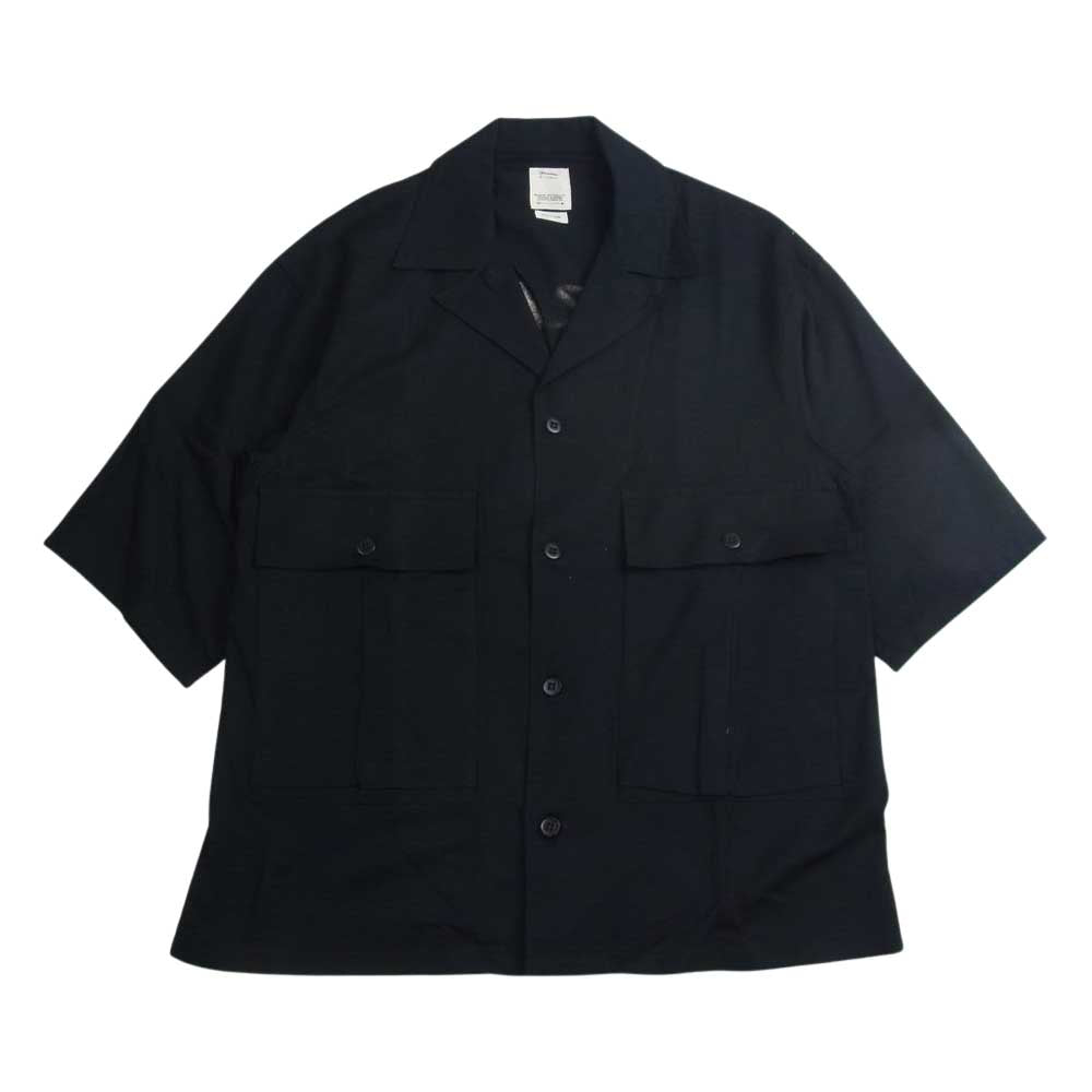 VISVIM ビズビム 120105011014 CORNET SHIRT S/S コルネットシャツ ブラック系 3【中古】