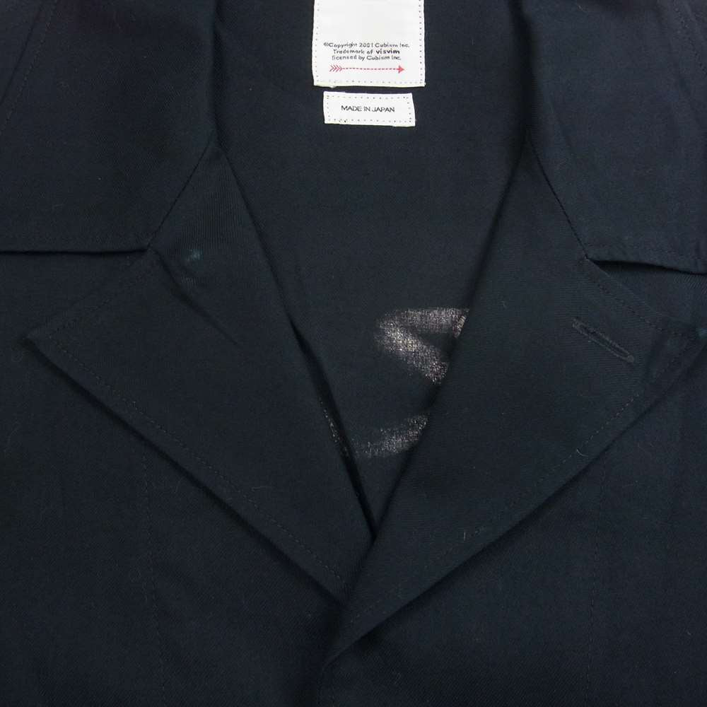 VISVIM ビズビム 120105011014 CORNET SHIRT S/S コルネットシャツ ブラック系 3【中古】
