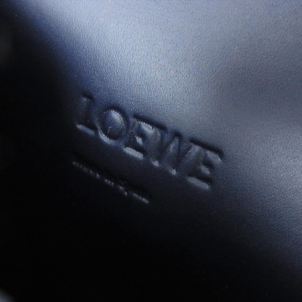 LOEWE ロエベ バルセロナ 2Way ショルダー バッグ ネイビー系【美品】【中古】