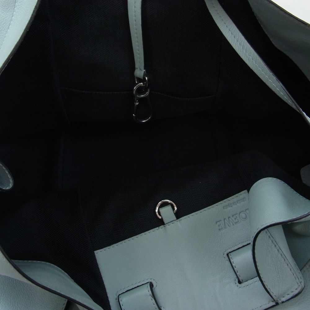 LOEWE ロエベ ハンモックDW ミディアム アクア シルバー金具 ハンドバッグ ブルー系【中古】