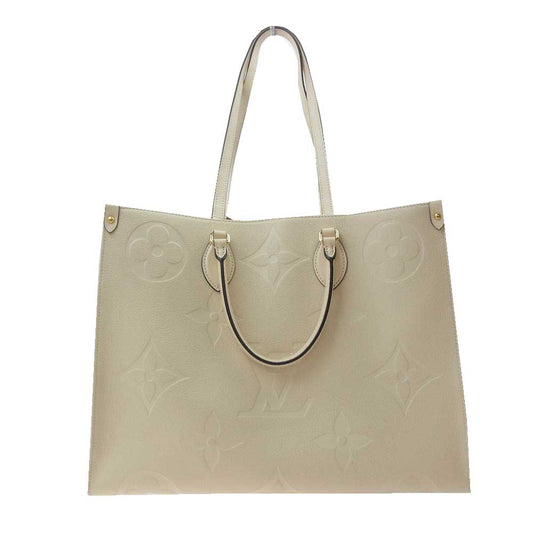LOUIS VUITTON ルイ・ヴィトン M45081 モノグラム アンプラント オンザゴー GM トート バッグ ベージュ系【中古】