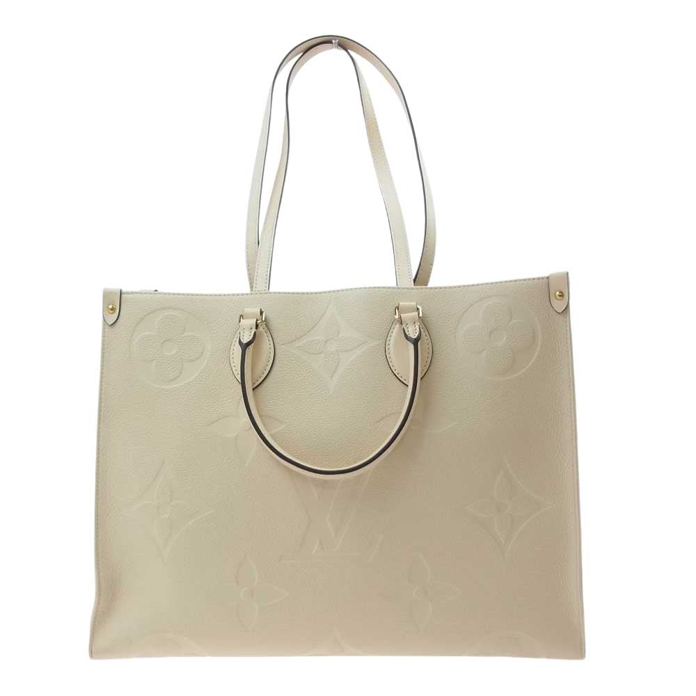 LOUIS VUITTON ルイ・ヴィトン M45081 モノグラム アンプラント オンザゴー GM トート バッグ ベージュ系【中古】
