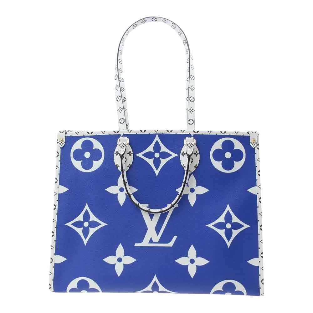 LOUIS VUITTON ルイ・ヴィトン M44720 モノグラム ジャイアント オンザゴー GM 沖縄限定 トートバッグ ブルー系 ライトブルー系 マルチカラー系【中古】
