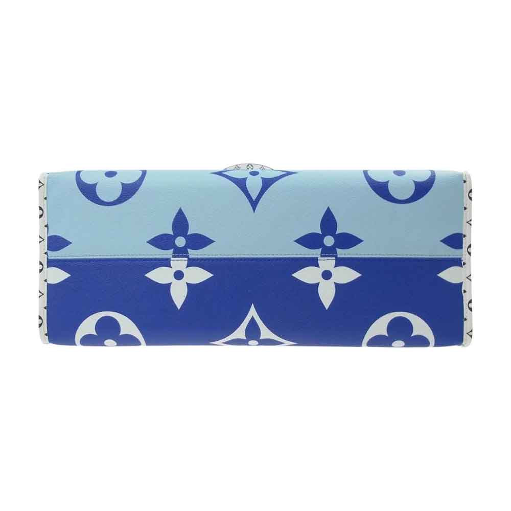 LOUIS VUITTON ルイ・ヴィトン M44720 モノグラム ジャイアント オンザゴー GM 沖縄限定 トートバッグ ブルー系 ライトブルー系 マルチカラー系【中古】