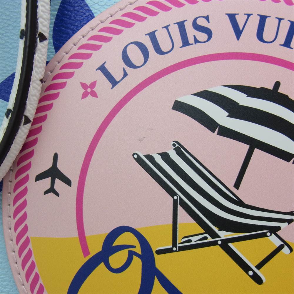 LOUIS VUITTON ルイ・ヴィトン M44720 モノグラム ジャイアント オンザゴー GM 沖縄限定 トートバッグ ブルー系 ライトブルー系 マルチカラー系【中古】