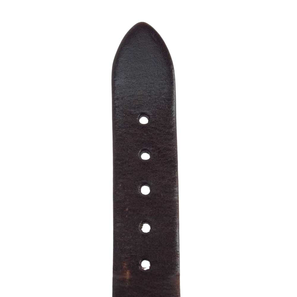 ムーラ RER-23B 日本製 ハンドメイド スケルトン 真鍮ケース 手巻き 腕時計 ブラウン系【中古】