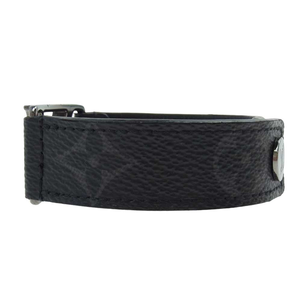 LOUIS VUITTON ルイ・ヴィトン M6295 ラスレ ホッケンハイム ロゴ モノグラム ブレスレット ブラック系 グレー系【中古】