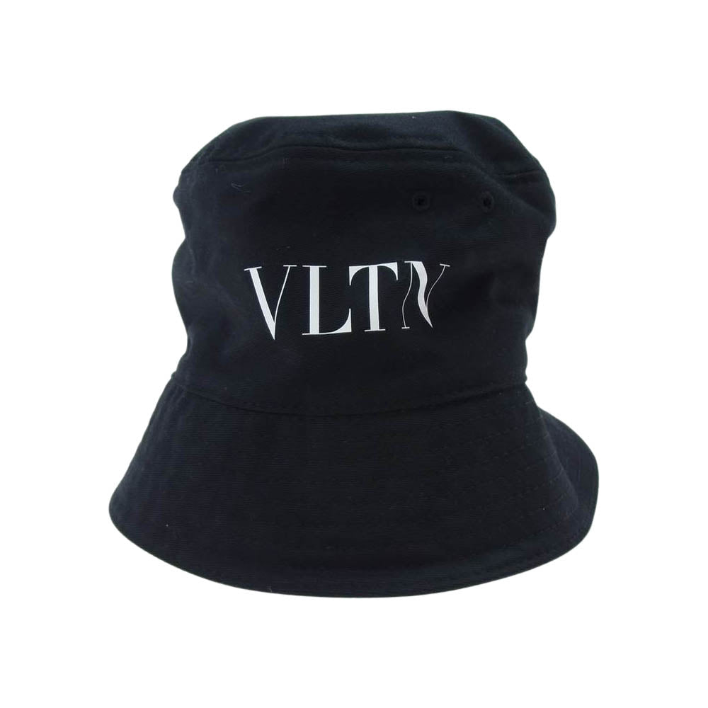 VALENTINO ヴァレンティノ 21AW WY2HGA11UXI VLTN ロゴプリント バケットハット ブラック系【中古】