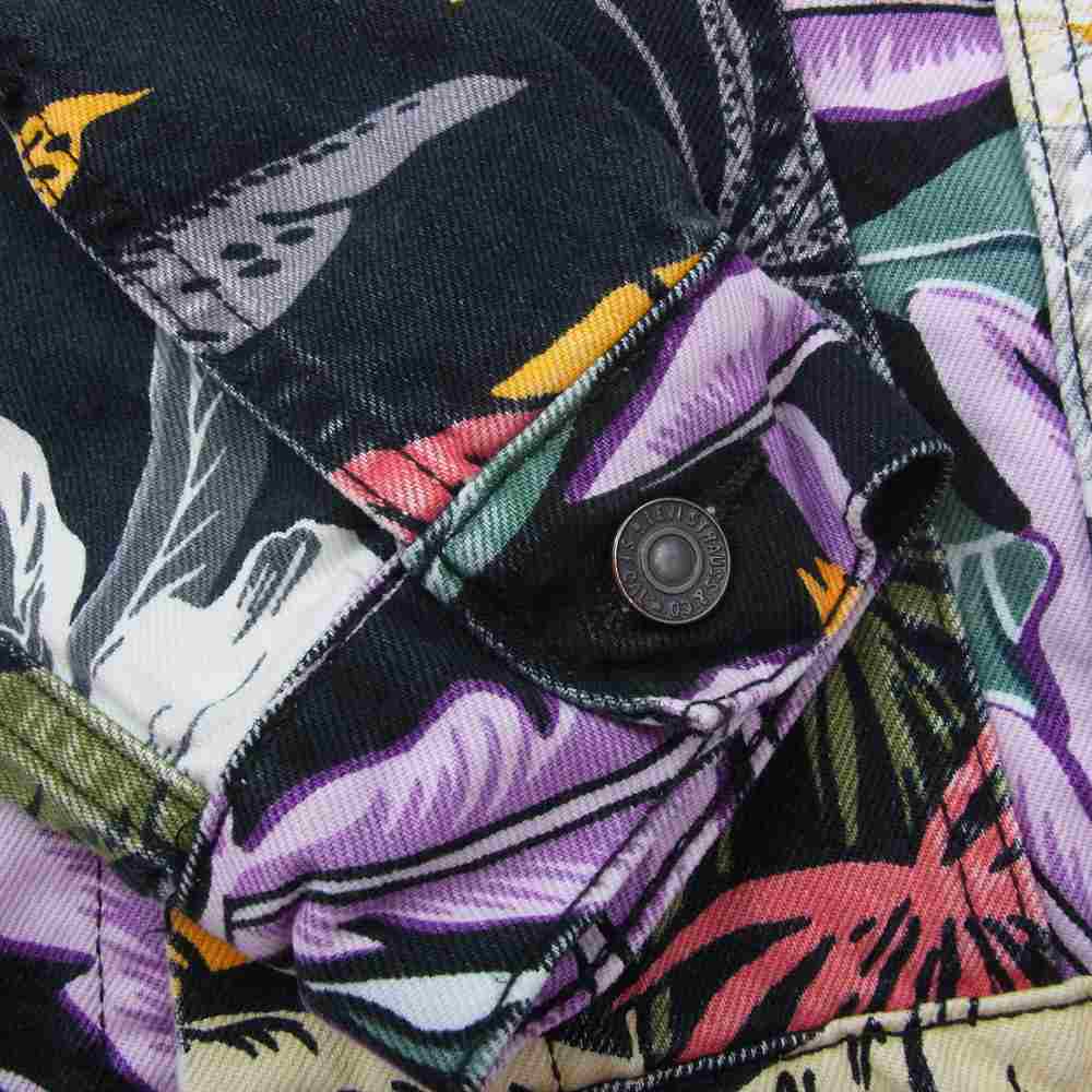 Levi's リーバイス パームツリー柄 デニム ジャケット マルチカラー系 M【中古】