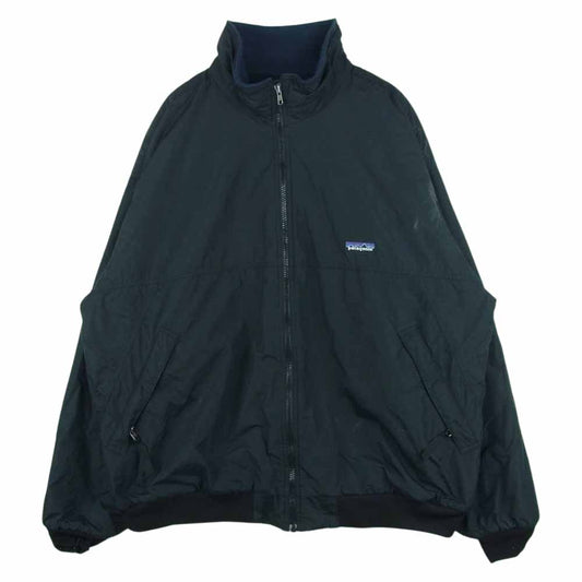 patagonia パタゴニア 28132 SHELLED SYNCHILLA JACKET シェルド シンチラ ナイロン フリース ジャケット ブラック系 L【中古】
