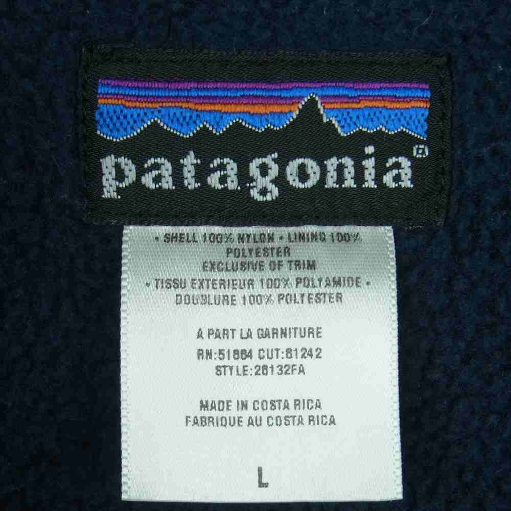 patagonia パタゴニア 28132 SHELLED SYNCHILLA JACKET シェルド シンチラ ナイロン フリース ジャケット ブラック系 L【中古】